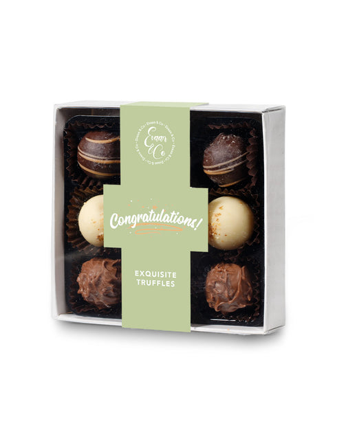 9 Truffle Chocolate Gift Box - Zero Alcohol and suitable for vegetarians