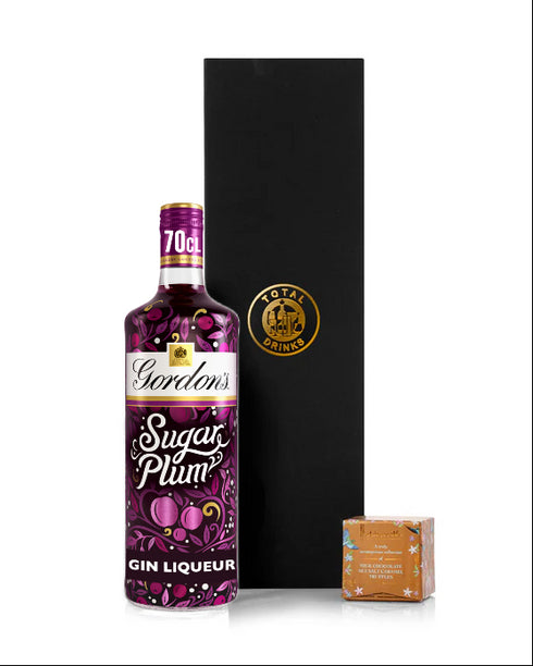 Gordon's Sugar plum Gin 70cl & Chocolate Truffle Gift Box