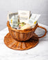 Cream Tea Hamper for Two with Wicker Tea Cup & Saucer