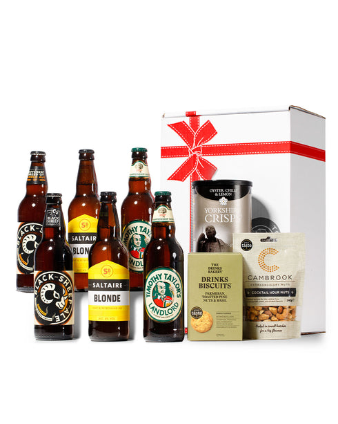 Luxury Yorkshire Beer Lover gift Hamper with Snacks