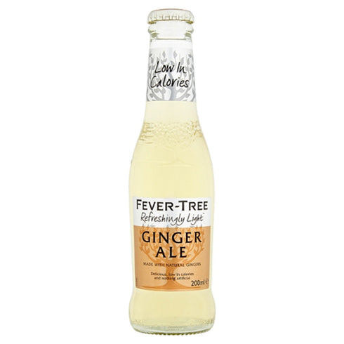 Fever Tree Refreshingly Light Ginger Ale 24 x 200ml