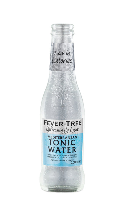 Fever Tree Refreshingly Light Mediterranean Tonic Water 24 x 200ml