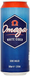Omega White Cider 24 x 500ml Cans