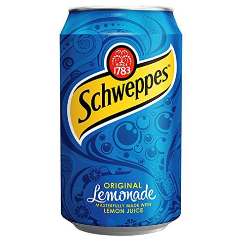 Schweppes Lemonade Cans 330ml x 24