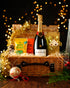 Bollinger 75cl with Belgian Chocolates, Drinks Biscuits & Olly's Olives Wicker Gift Box