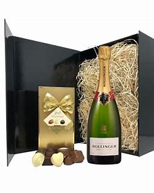 Bollinger Champagne 75cl and Belgian Chocolate Gift set