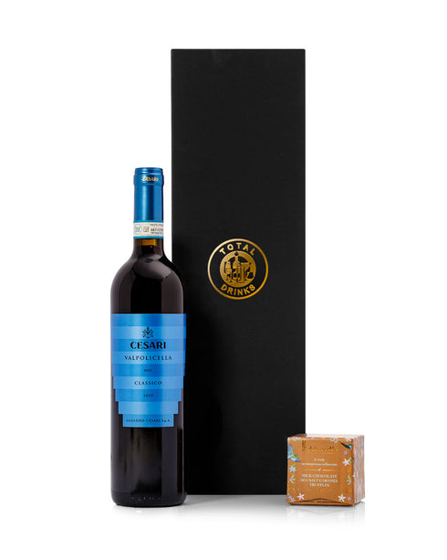 Cesari Valpolicella Red Wine 70cl & Chocolate Truffle Gift Box