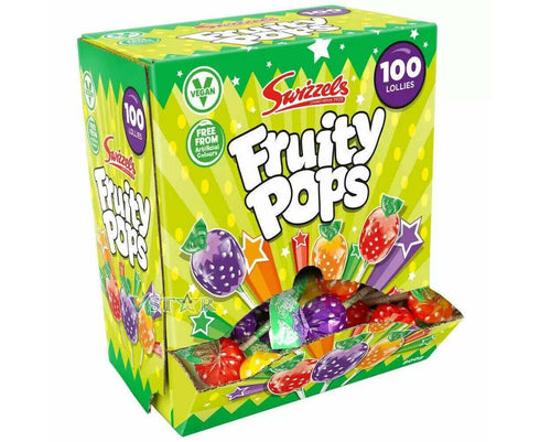 Swizzles Fruity Pops Lollipops 100 x 8g lollipops