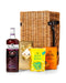 Gordon's Sloe Gin 70cl with Belgian Chocolates, Drinks Biscuits & Olly's Olives Wicker Gift Box