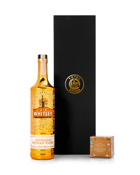 JJ Whitley Russian Vodka 70cl & Chocolate Truffle Gift Box