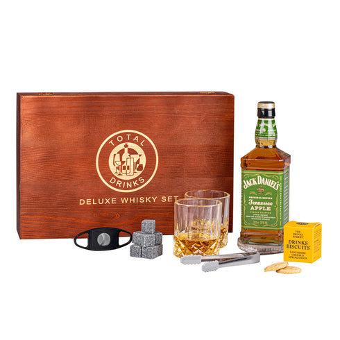 Jack Daniel’s 70cl Whisky Gift Box with Accessories & Savoury Biscuits