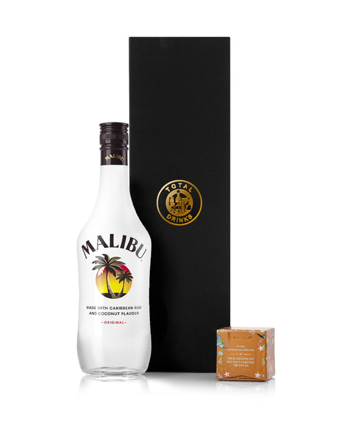 Malibu Original Rum Liqueur 70cl & Chocolate Truffle Gift Box