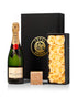 Moet Champagne & Chocolate Truffles with Champagne White Eternity Roses Gift Set