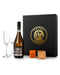 Vino Spumante Prosecco 75cl Chocolate Truffle & Drinks Biscuits Gift Box with Pair of Flutes