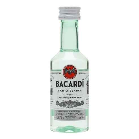 Bacardi Carta Blanca Rum 1 x 5cl Miniature