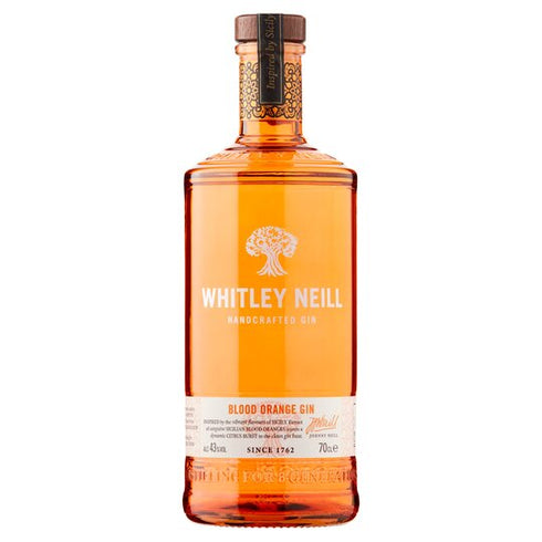 Whitley Neill Gin 70cl Chocolate Truffle and Drinks Biscuits Gift Box with Glass