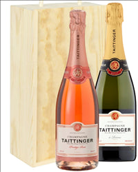 Taittinger & Taittinger Rose Two Bottle Gift