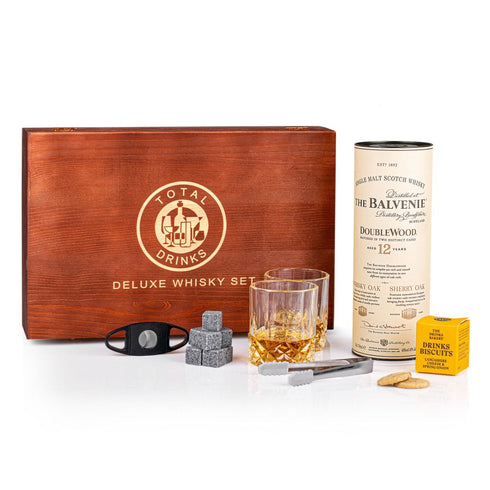 The Balvenie DoubleWood Whisky Gift Box with Accessories and Savoury Biscuits