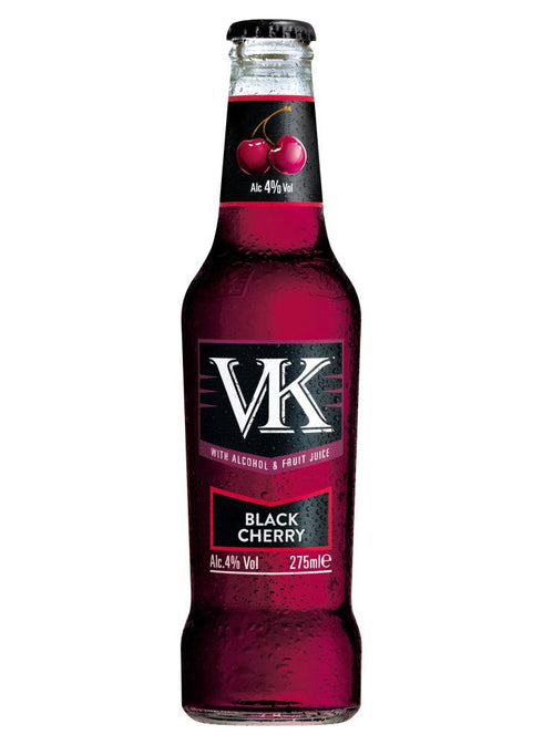 VK Black Cherry Premix Fruity Vodka Drink 24 x 275ml Bottles